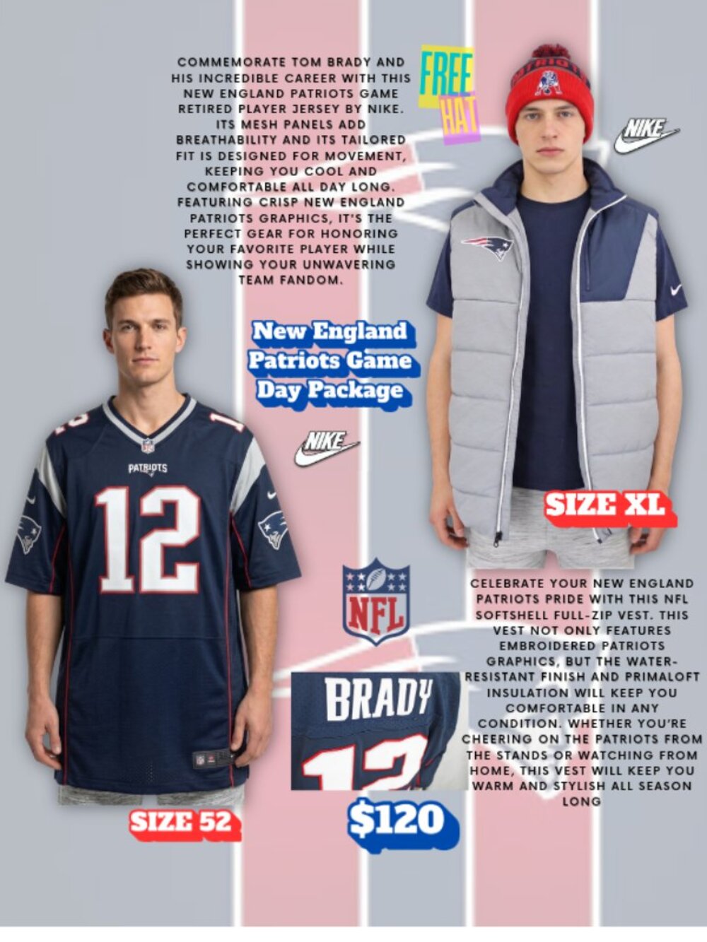 New England Patriots Playoff/Super Bowl Gear Package